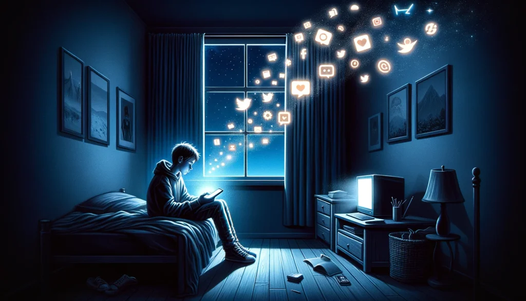 2024 03 17 12.16.35 impatto dei social media su bambini e adolescenti evidenziando una cris L'impatto dei social media su bambini e adolescenti: una crisi di salute mentale