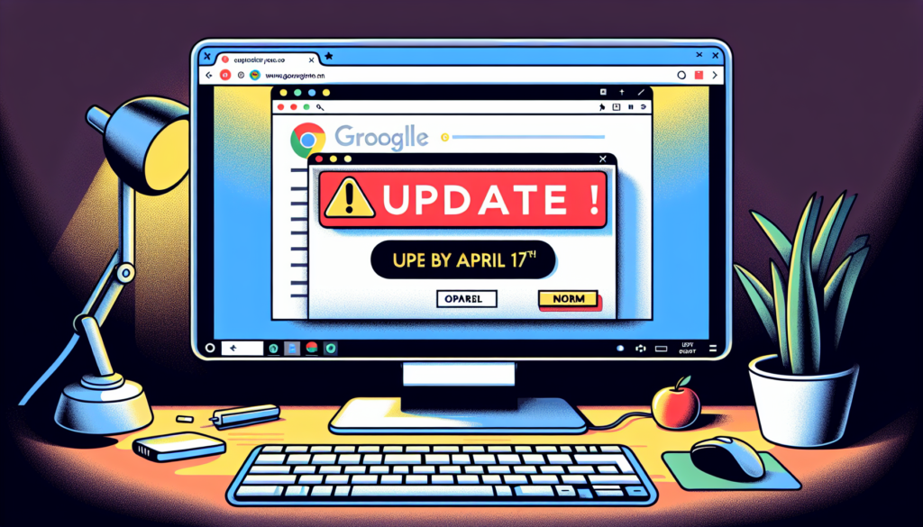 Allarme Google Chrome: Aggiornamento Urgente Richiesto entro il 17 Aprile