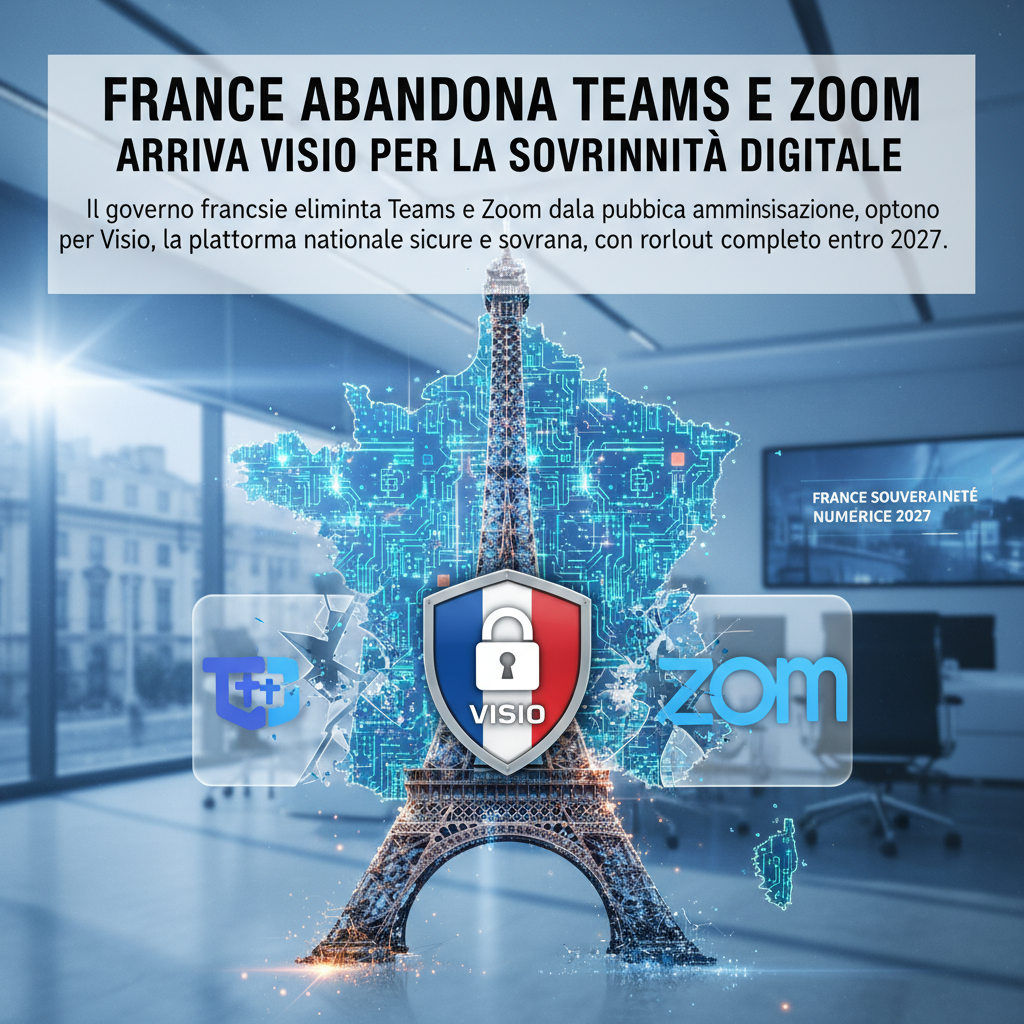 Francia abbandona Teams e Zoom: arriva Visio per la sovranità digitale
