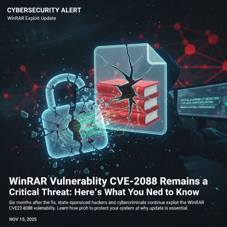 La vulnerabilità WinRAR CVE-2025-8088 rimane una minaccia critica: ecco cosa devi sapere