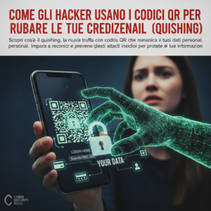 Come gli hacker usano i codici QR per rubare le tue credenziali (quishing)