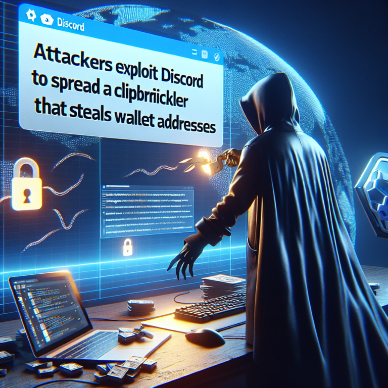 Attaccanti sfruttano Discord per diffondere un hijacker degli appunti che ruba indirizzi di wallet