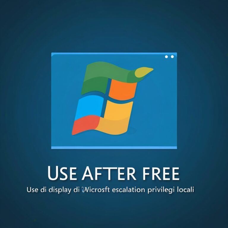 Vulnerabilità use after free nel display di Microsoft Windows: escalation privilegi locali