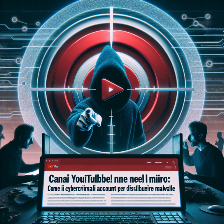 Canali YouTube nel mirino: come i cybercriminali rubano account per distribuire malware