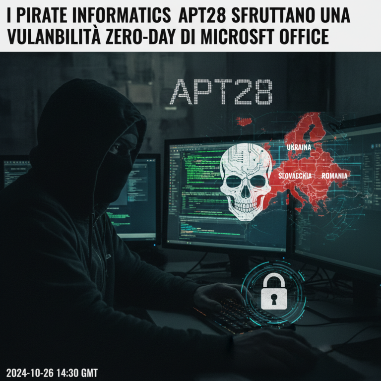 I pirati informatici APT28 sfruttano una vulnerabilità zero-day di Microsoft Office