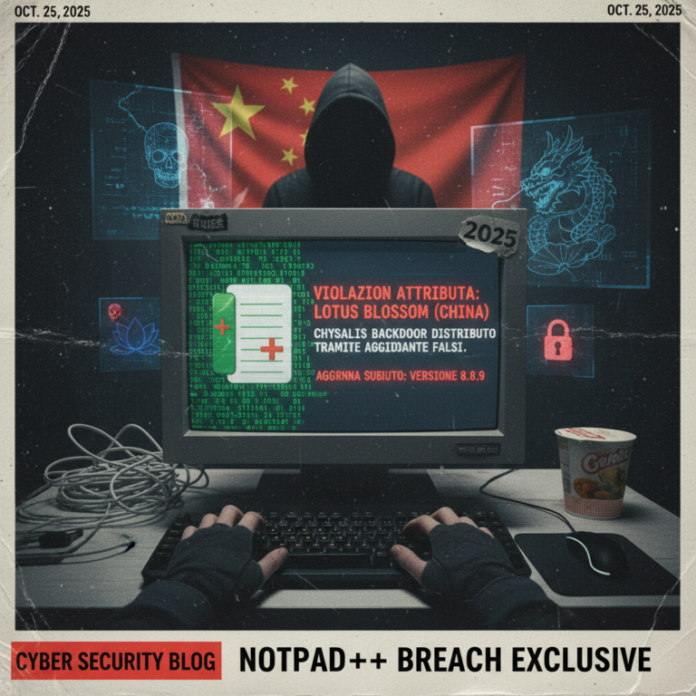 Violazione Notepad++ attribuita al gruppo hacker Lotus Blossom legato alla Cina