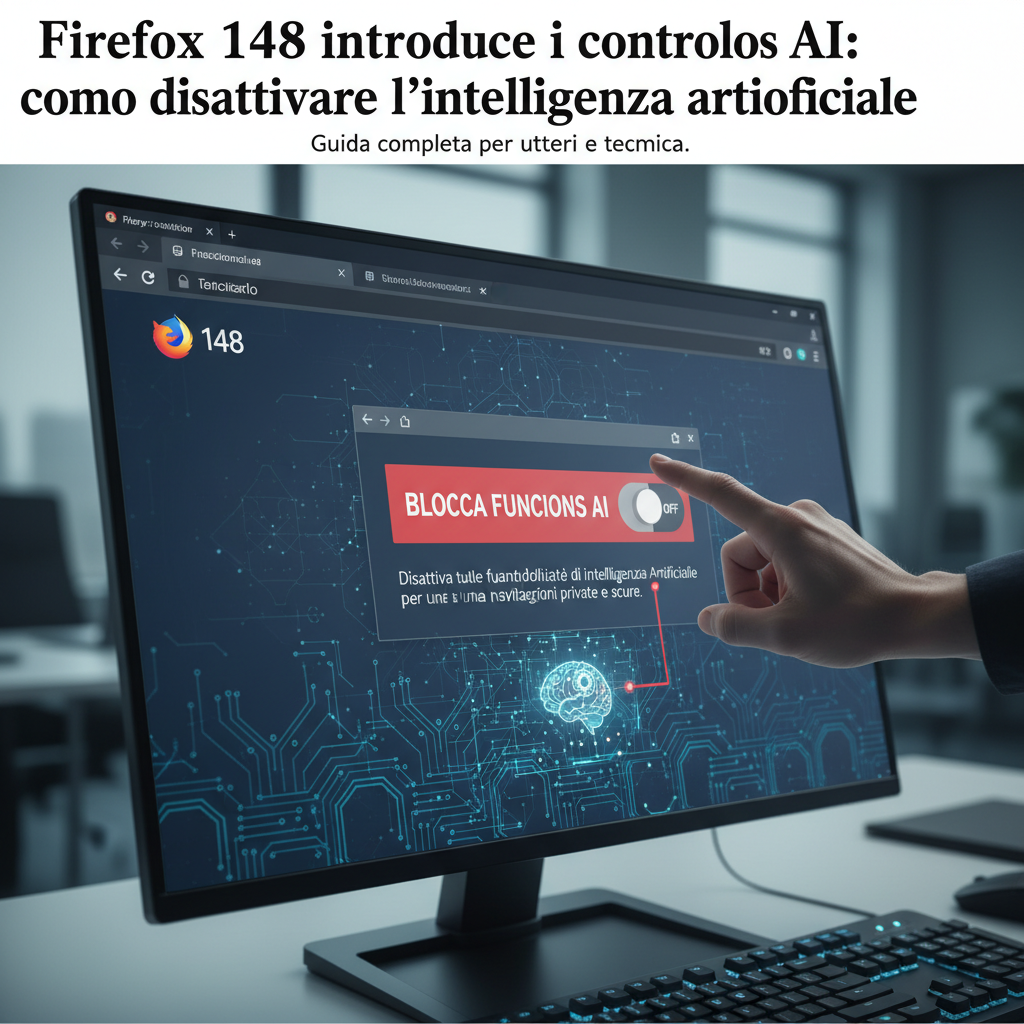 Firefox 148 introduce i controlli AI: come disattivare l'intelligenza artificiale
