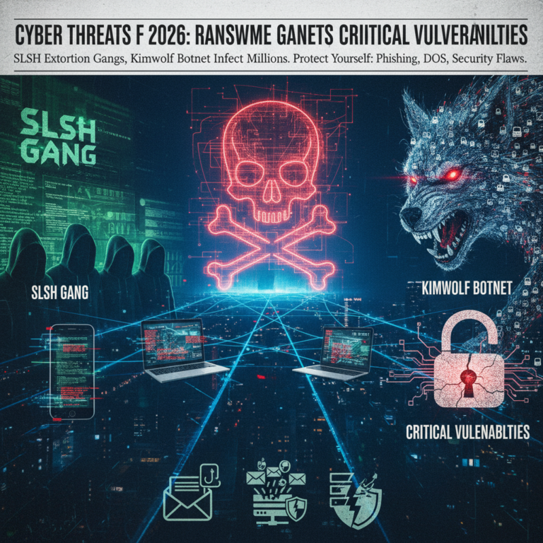 Minacce informatiche del 2026: gang ransomware, botnet e vulnerabilità critiche
