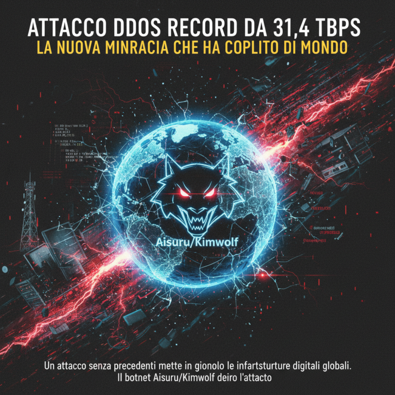 Attacco DDoS record da 31,4 Tbps: la nuova minaccia che ha colpito il mondo