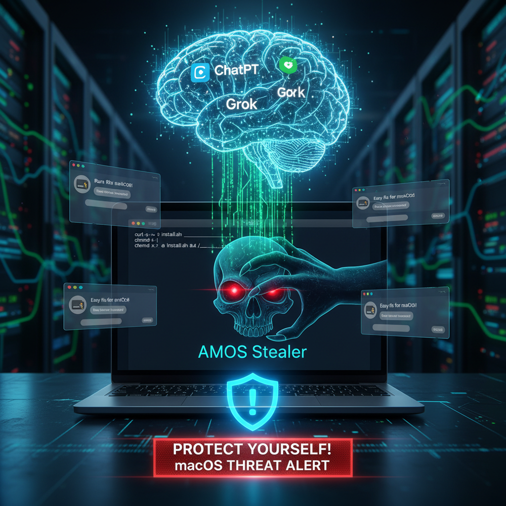 Hacker sfruttano ChatGPT, Grok e Google Ads per diffondere AMOS su macOS