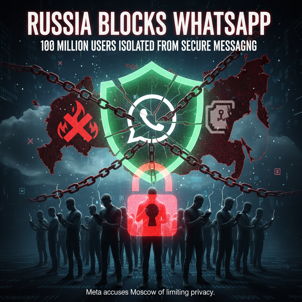 Russia blocca WhatsApp: 100 milioni di utenti isolati dalla messaggistica sicura