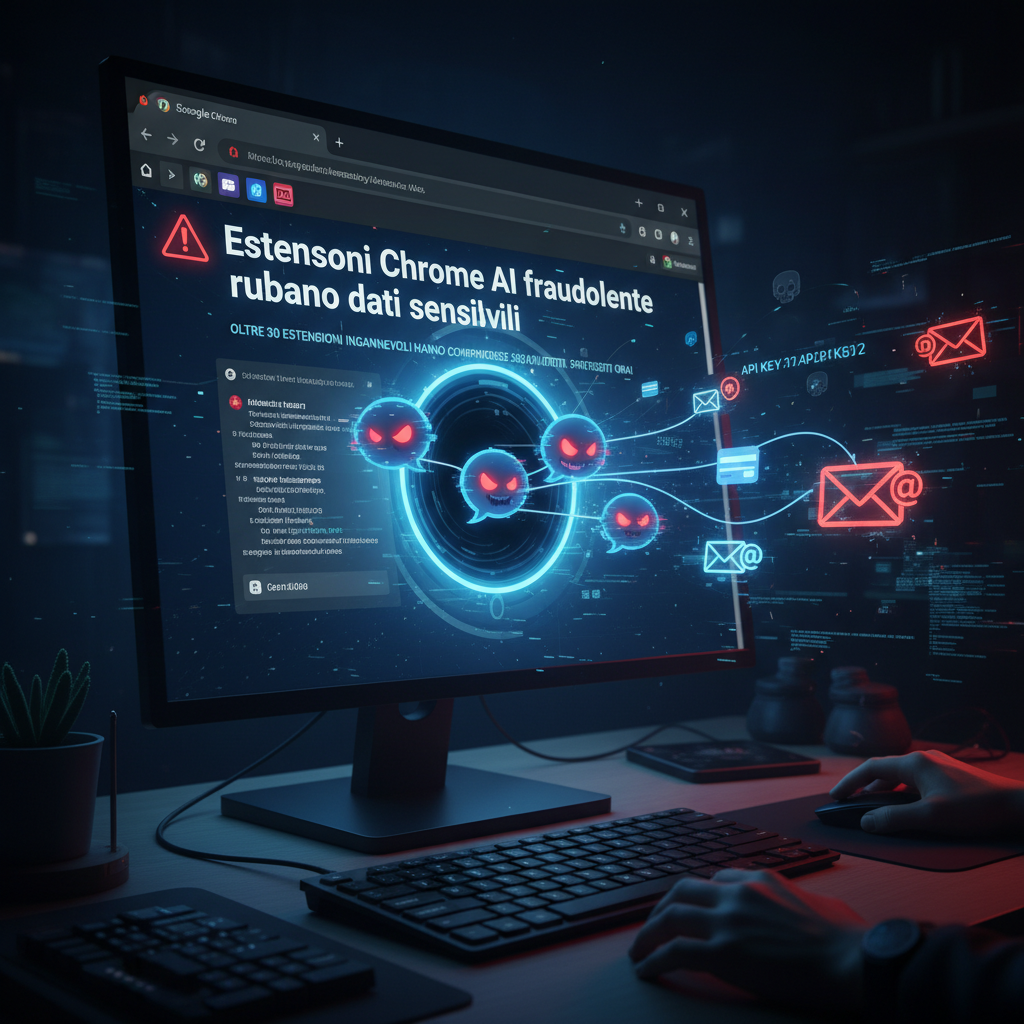 Estensioni Chrome false AI rubano chiavi API e dati sensibili 2 Estensioni Chrome false AI rubano chiavi API e dati sensibili