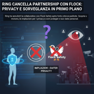 Ring cancella la partnership con Flock: privacy e sorveglianza in primo piano