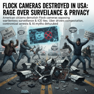 Home 8 Telecamere Flock distrutte negli USA: rabbia per sorveglianza e privacy