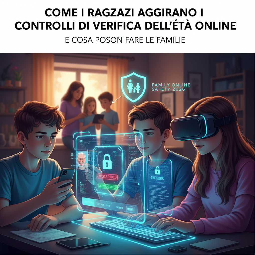 Come i ragazzi aggirano i controlli di verifica dell'età online e cosa possono fare le famiglie