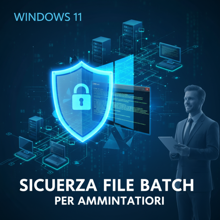 Miglioramenti alla sicurezza dei file batch in Windows 11: novità per amministratori