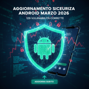 Aggiornamento sicurezza Android marzo 2026 corregge 129 vulnerabilità