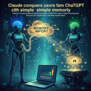 Claude conquista utenti da ChatGPT con importazione memoria semplice