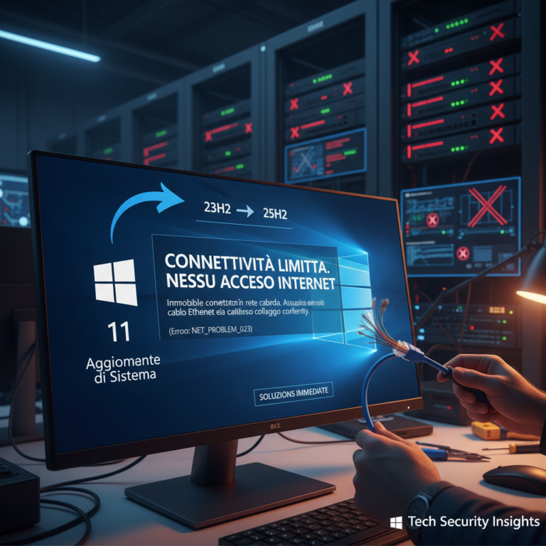Aggiornamento Windows 11 da 23H2 a 25H2 causa problemi di connessione internet 3 Aggiornamento Windows 11 da 23H2 a 25H2 causa problemi di connessione internet