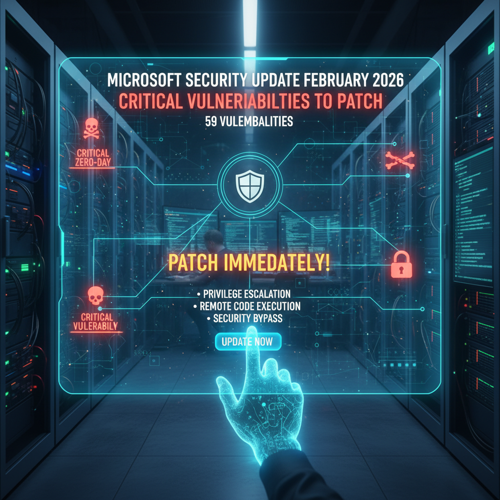 Aggiornamento sicurezza Microsoft febbraio 2026: vulnerabilità critiche da correggere