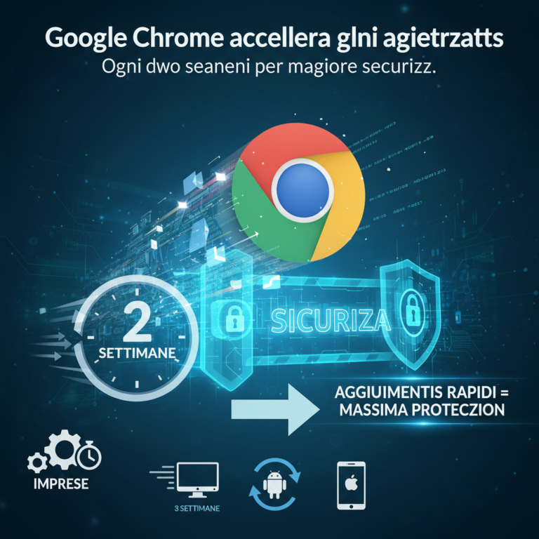 Google Chrome accelera gli aggiornamenti: ogni due settimane per maggiore sicurezza 5 Google Chrome accelera gli aggiornamenti: ogni due settimane per maggiore sicurezza