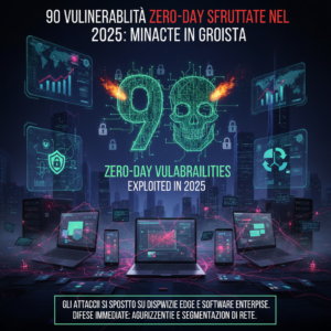 90 vulnerabilità zero-day sfruttate nel 2025: minacce in crescita