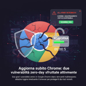 Aggiorna subito Chrome: due vulnerabilità zero-day sfruttate attivamente