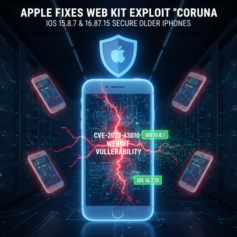 Apple corregge la vulnerabilità WebKit CVE-2023-43010 usata nel kit exploit Coruna per iPhone