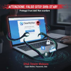 Attenzione: falso sito CleanMyMac diffonde malware SHub Stealer che ruba portafogli cripto