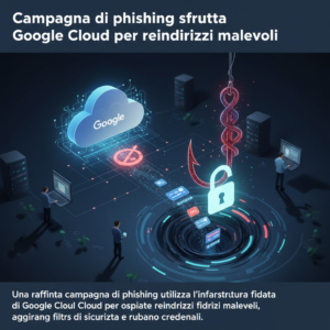 Campagna di phishing sfrutta Google Cloud per reindirizzi malevoli