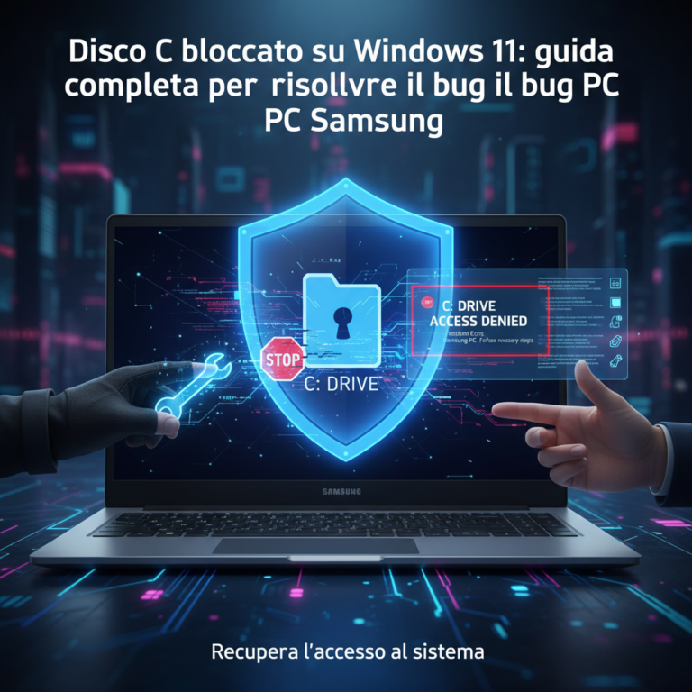 Disco C bloccato su Windows 11: guida completa per risolvere il bug sui PC Samsung