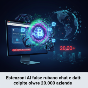 Home 3 Estensioni AI false rubano chat e dati: colpite oltre 20.000 aziende