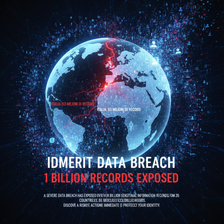 Fuga di dati IDMerit espone un miliardo di record identitari