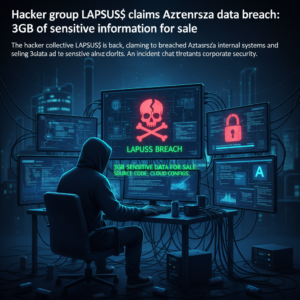 Home 3 Gruppo hacker LAPSUS$ rivendica breach dati AstraZeneca: 3GB di informazioni sensibili in vendita