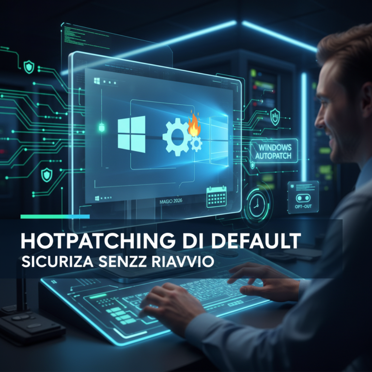 Hotpatching di default in Windows Autopatch: aggiornamenti sicuri senza riavvio