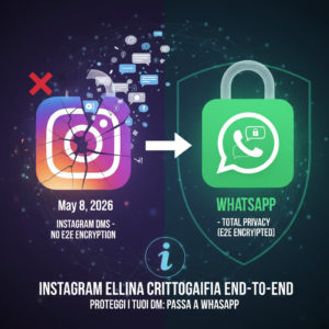 Instagram elimina la crittografia end-to-end: cosa succede ai tuoi DM dal 2026