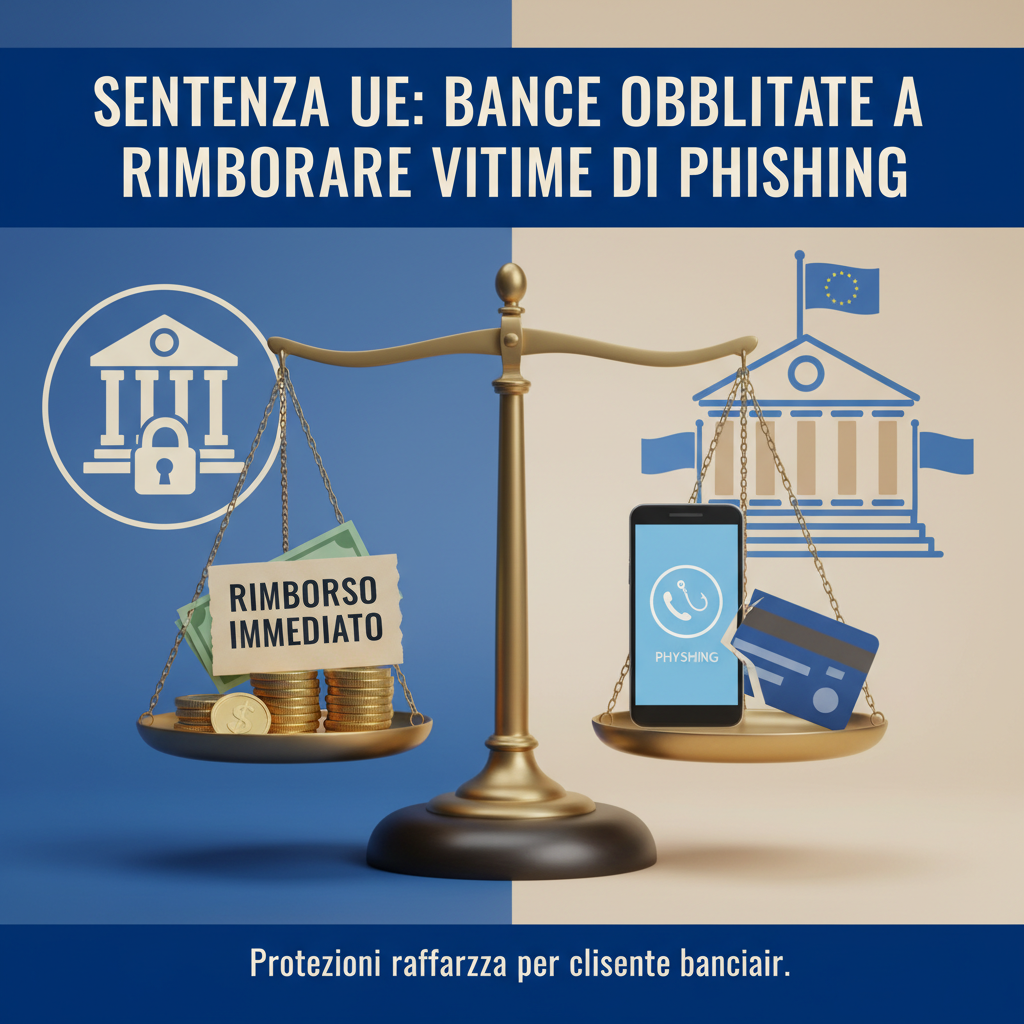 Le banche devono rimborsare immediatamente le vittime di phishing: la sentenza dell'avvocato generale UE