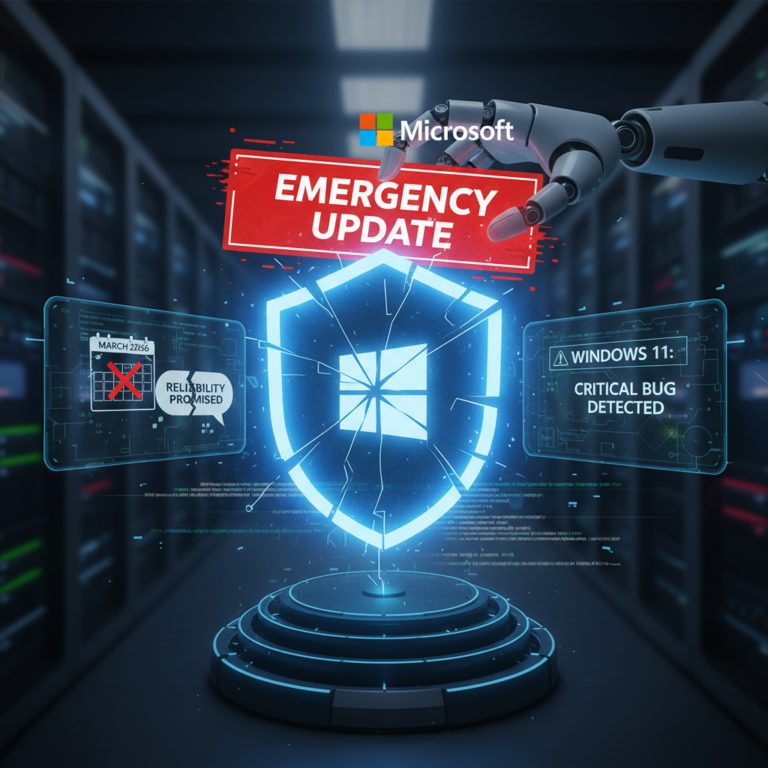 Microsoft rilascia patch d'emergenza per bug di Windows 11 dopo promesse di affidabilità