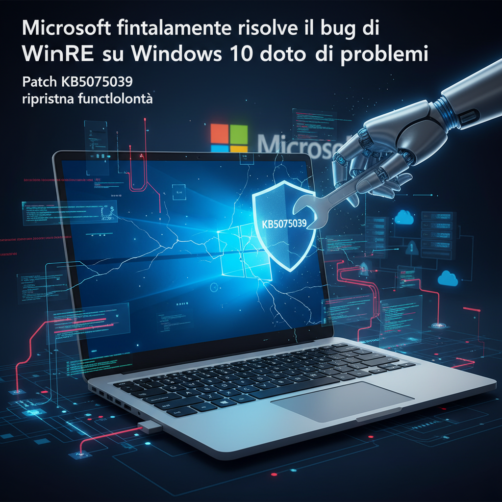 Microsoft risolve finalmente il bug di WinRE su Windows 10 dopo mesi di problemi