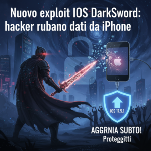 Nuovo exploit iOS DarkSword: hacker rubano dati da iPhone