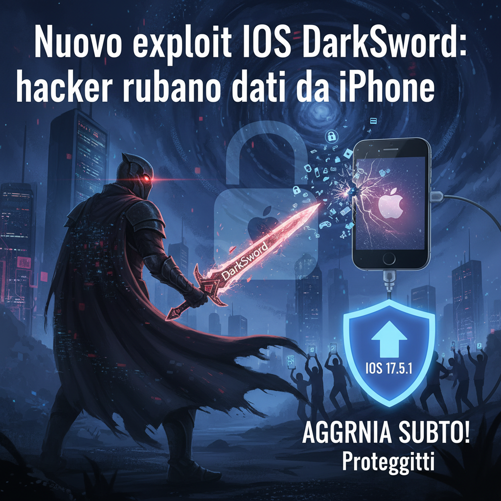 Nuovo exploit iOS DarkSword: hacker rubano dati da iPhone