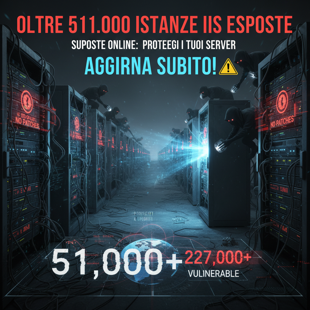 Oltre 511.000 istanze IIS fuori supporto esposte online: proteggi i tuoi server