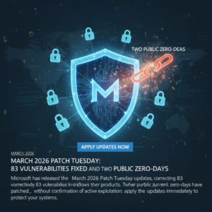 Patch Tuesday di marzo 2026: 83 vulnerabilità corrette e due zero-day pubbliche 5 Patch Tuesday di marzo 2026: 83 vulnerabilità corrette e due zero-day pubbliche