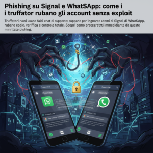 Phishing su Signal e WhatsApp: come i truffatori rubano gli account senza exploit