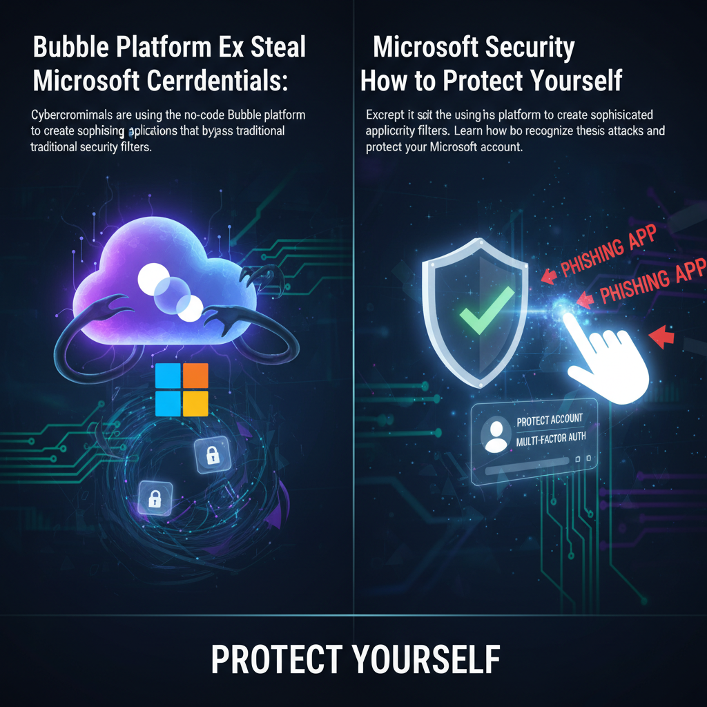 Piattaforma Bubble sfruttata per rubare credenziali Microsoft: come proteggersi