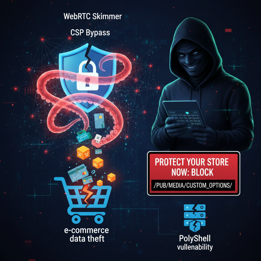 Skimmer WebRTC aggira CSP e ruba dati pagamenti e-commerce
