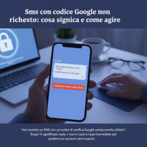 Home 3 Sms con codice Google non richiesto: cosa significa e come agire