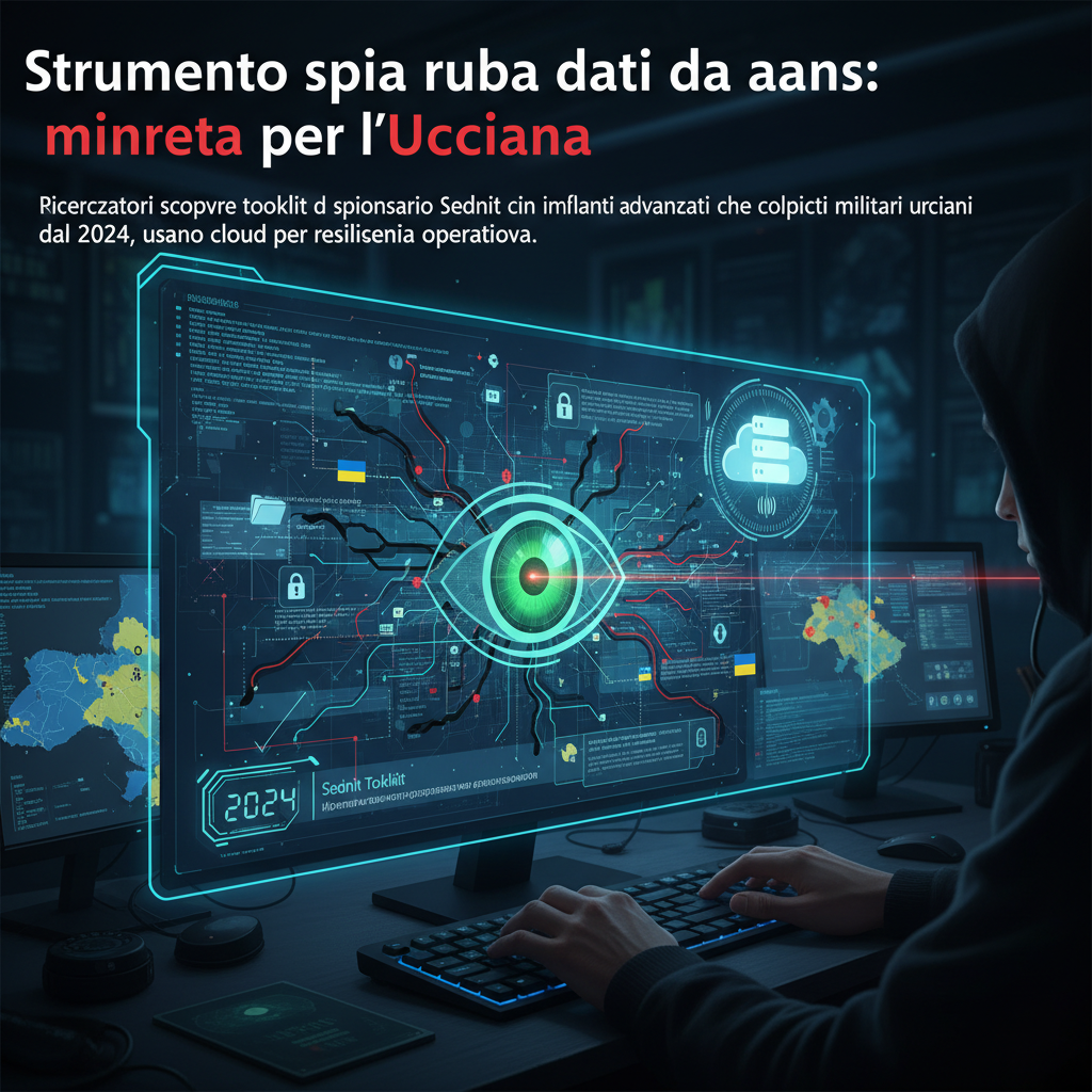 Strumento spia ruba dati da anni: minaccia per l’Ucraina