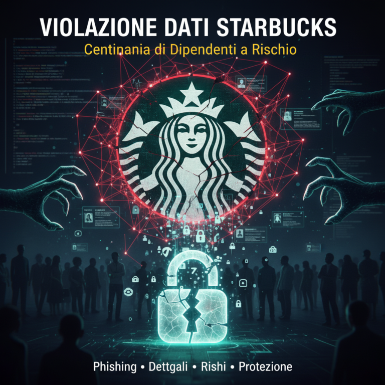 Violazione dati Starbucks: dati personali di centinaia di dipendenti a rischio 3 Violazione dati Starbucks: dati personali di centinaia di dipendenti a rischio