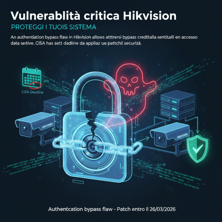 Vulnerabilità critica Hikvision: come proteggere i sistemi di videosorveglianza